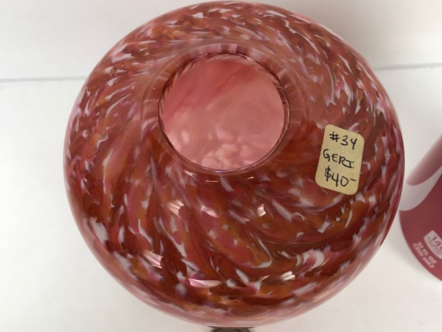 Signed Ivan Adaniya Art Glass Vessel Vase Vintage 1998 [Photo 3]