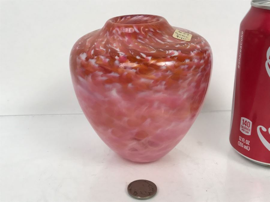 Signed Ivan Adaniya Art Glass Vessel Vase Vintage 1998 [Photo 1]