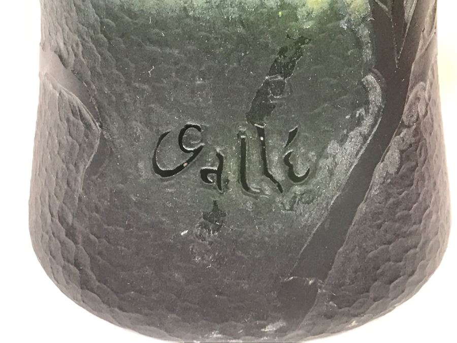 Emile Gallé Art Glass Vase - Expert To Review Authenticity [Photo 17]