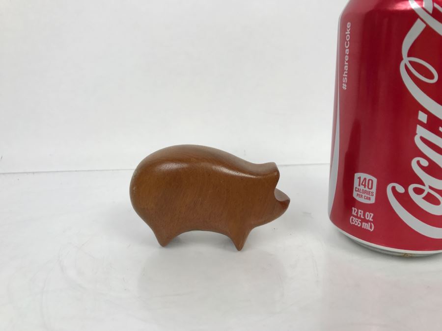 Hand carved best sale wooden pig