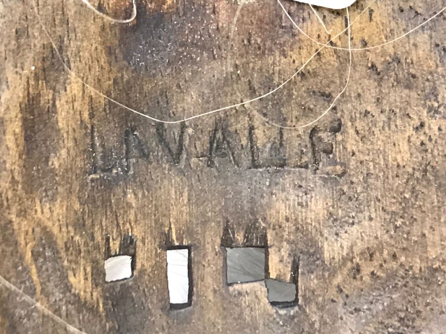 Rich LaValle Non-Indian Wood Carving Mask Made From Wood, Abalone And Paint Northwest Coastal Alaska Tlingit Highly Recognized [Photo 3]