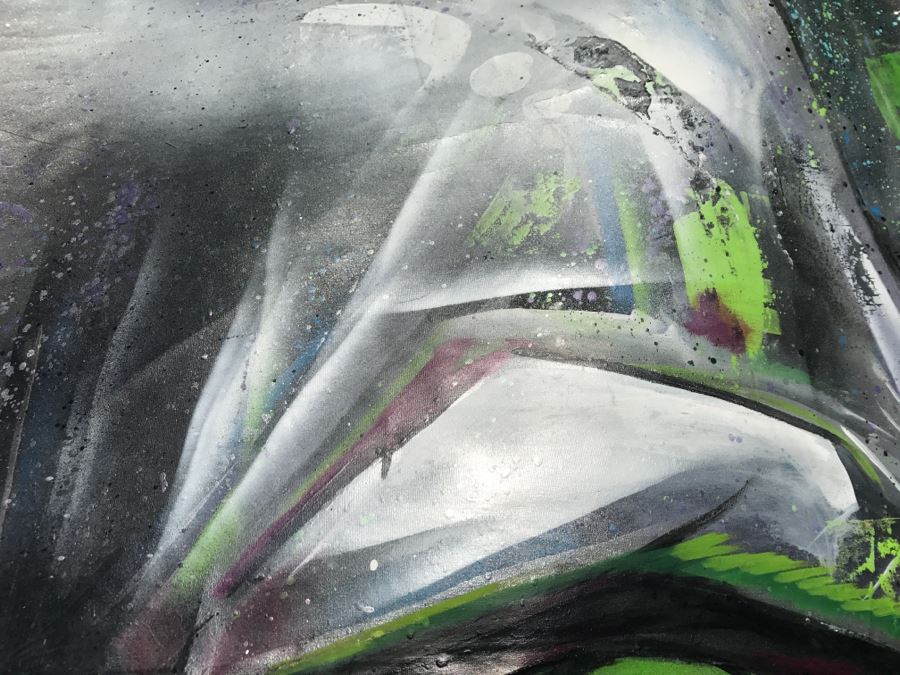 Large Original Painting On Canvas Of Batman Joker Hybrid Signed Unity21 [Photo 20]