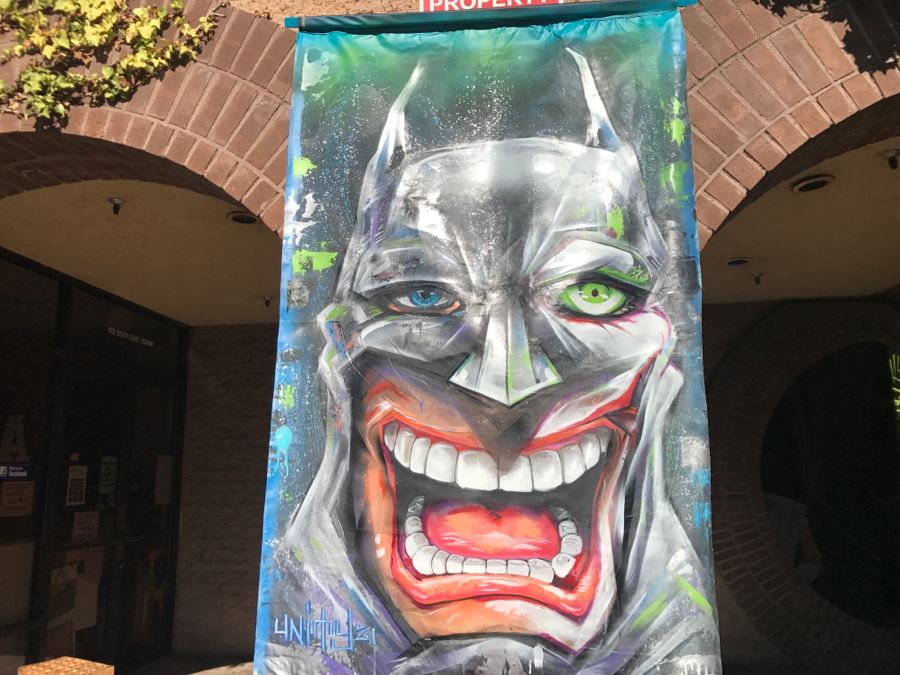 Large Original Painting On Canvas Of Batman Joker Hybrid Signed Unity21 [Photo 8]