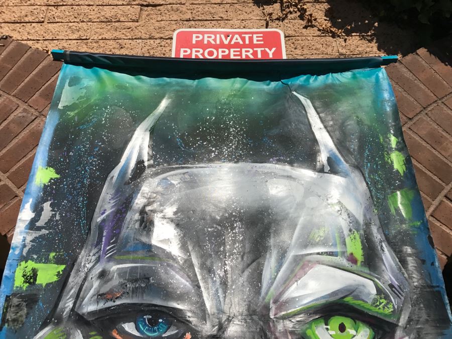 Large Original Painting On Canvas Of Batman Joker Hybrid Signed Unity21 [Photo 3]