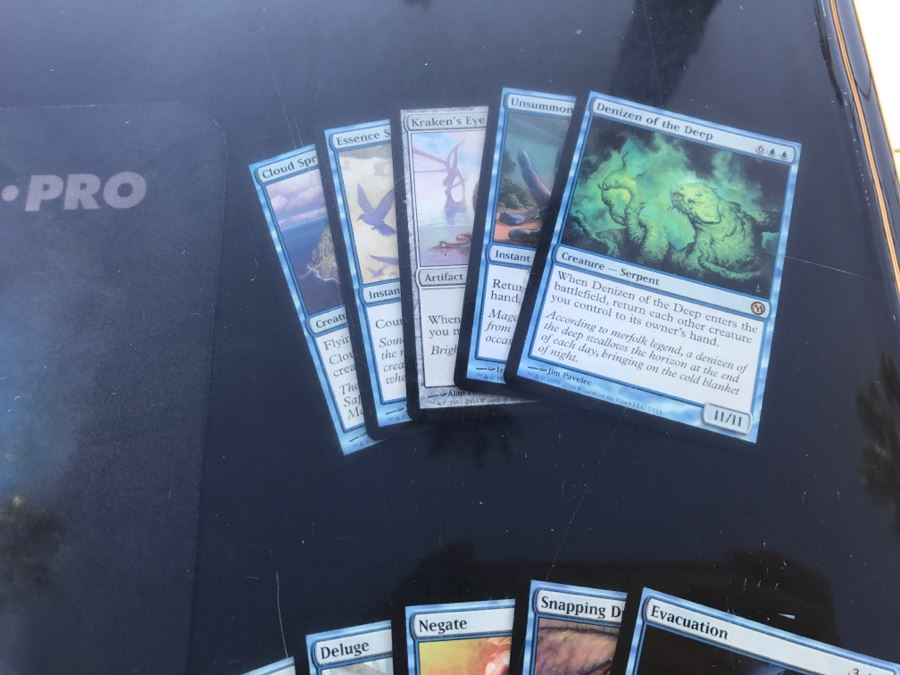 RARE Magic The Gathering Artifact Table Top Hand Made Limited Edition By Magazine Exchange Signed With Certificate On Underneath Of Table Table # 0011 Estimate $3,000 [Photo 42]