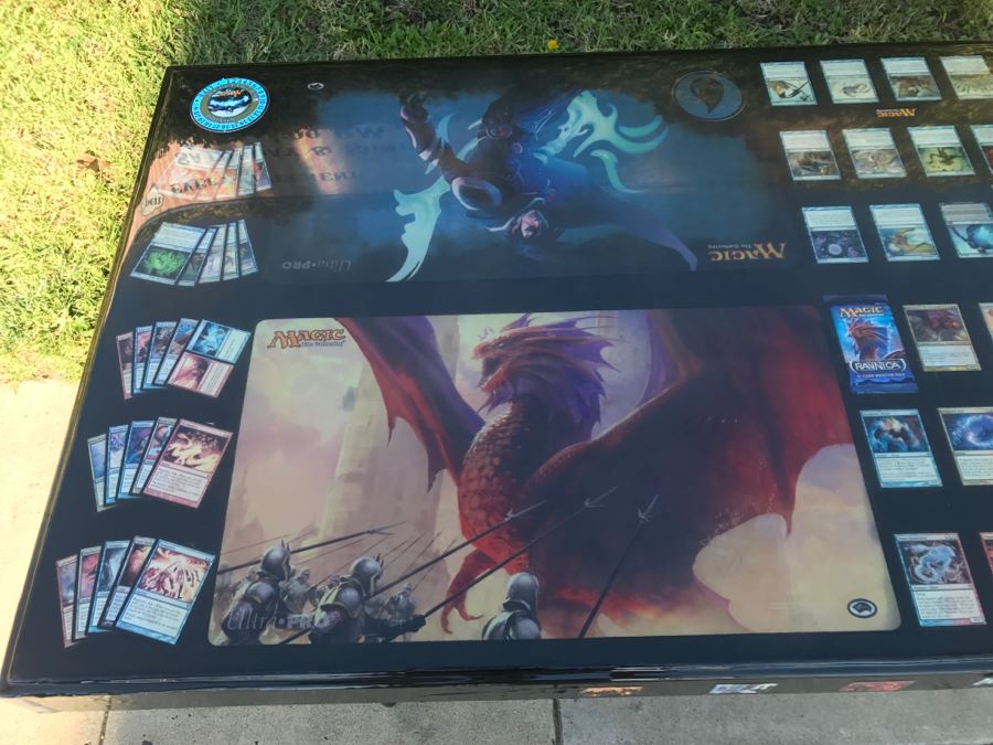 RARE Magic The Gathering Artifact Table Top Hand Made Limited Edition By Magazine Exchange Signed With Certificate On Underneath Of Table Table # 0011 Estimate $3,000 [Photo 29]