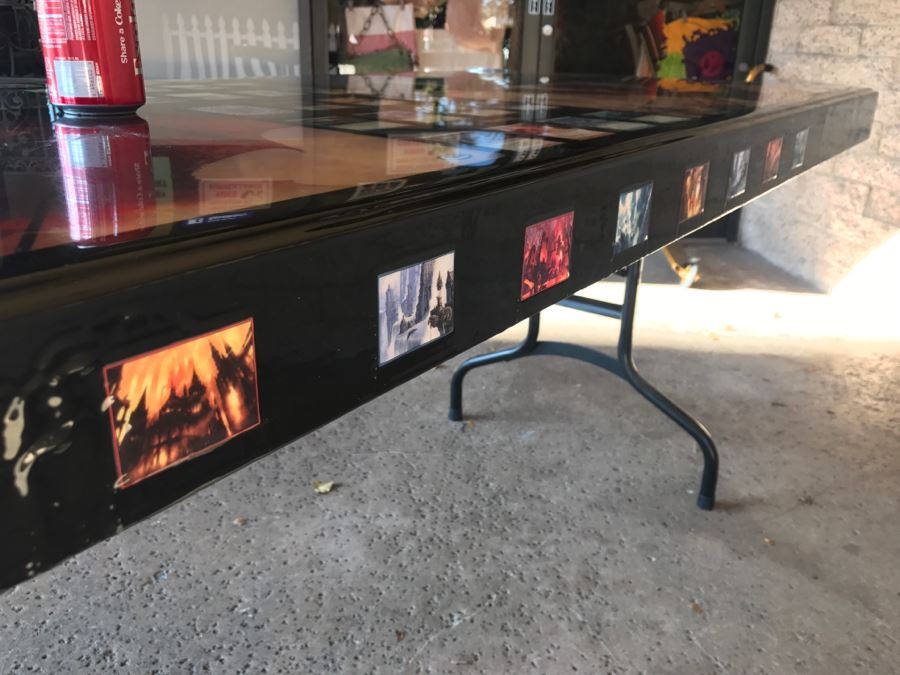 RARE Magic The Gathering Artifact Table Top Hand Made Limited Edition By Magazine Exchange Signed With Certificate On Underneath Of Table Table # 0011 Estimate $3,000 [Photo 21]