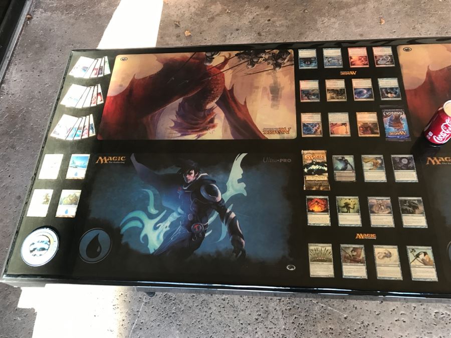 RARE Magic The Gathering Artifact Table Top Hand Made Limited Edition By Magazine Exchange Signed With Certificate On Underneath Of Table Table # 0011 Estimate $3,000 [Photo 11]