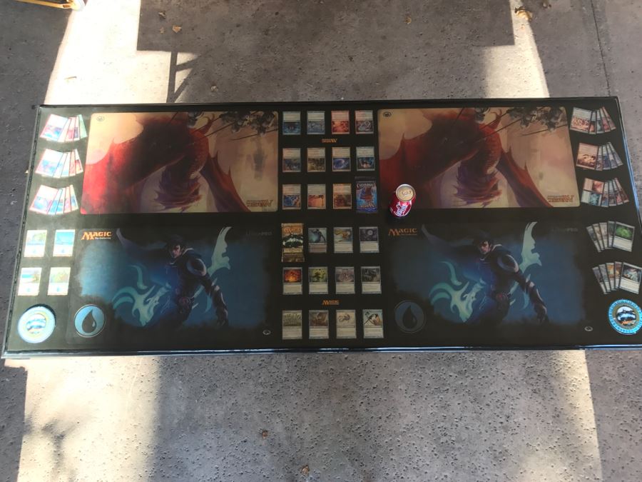 RARE Magic The Gathering Artifact Table Top Hand Made Limited Edition By Magazine Exchange Signed With Certificate On Underneath Of Table Table # 0011 Estimate $3,000 [Photo 14]