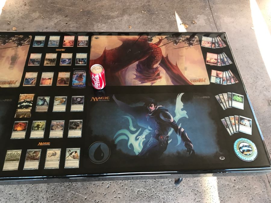 RARE Magic The Gathering Artifact Table Top Hand Made Limited Edition By Magazine Exchange Signed With Certificate On Underneath Of Table Table # 0011 Estimate $3,000 [Photo 12]