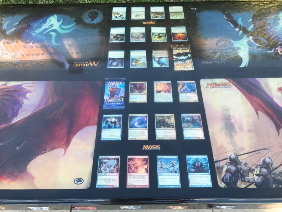 RARE Magic The Gathering Artifact Table Top Hand Made Limited Edition By Magazine Exchange Signed With Certificate On Underneath Of Table Table # 0011 Estimate $3,000 [Photo 30]