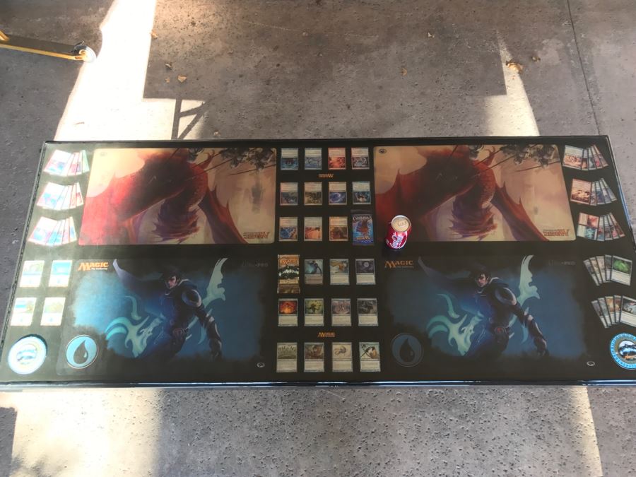 RARE Magic The Gathering Artifact Table Top Hand Made Limited Edition By Magazine Exchange Signed With Certificate On Underneath Of Table Table # 0011 Estimate $3,000 [Photo 13]