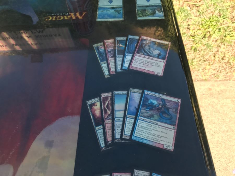 RARE Magic The Gathering Artifact Table Top Hand Made Limited Edition By Magazine Exchange Signed With Certificate On Underneath Of Table Table # 0011 Estimate $3,000 [Photo 33]
