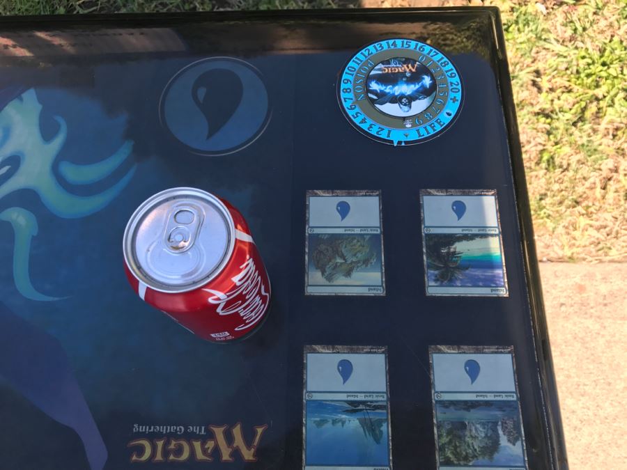 RARE Magic The Gathering Artifact Table Top Hand Made Limited Edition By Magazine Exchange Signed With Certificate On Underneath Of Table Table # 0011 Estimate $3,000 [Photo 34]