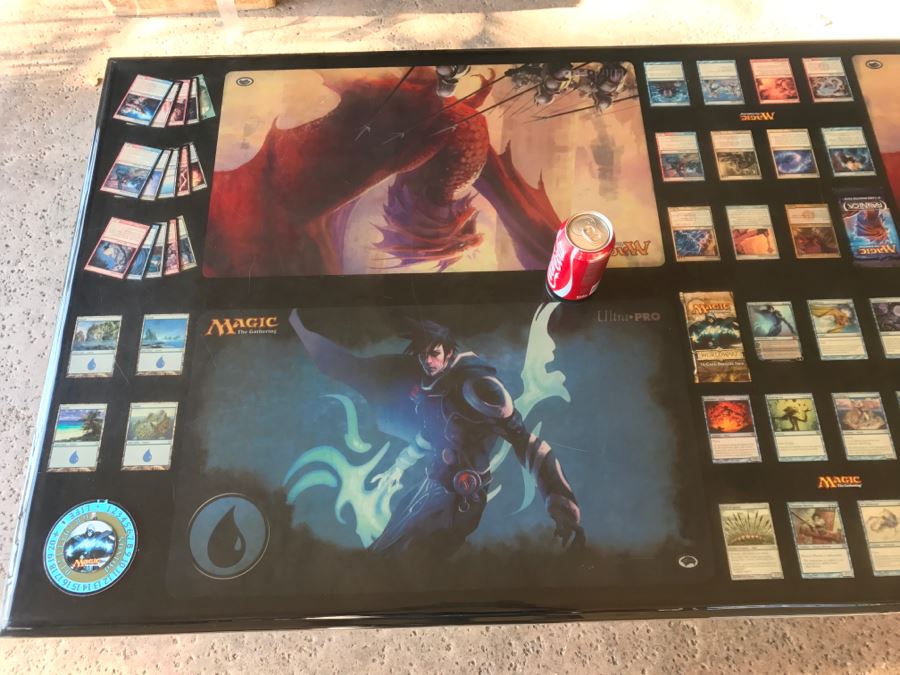 RARE Magic The Gathering Artifact Table Top Hand Made Limited Edition By Magazine Exchange Signed With Certificate On Underneath Of Table Table # 0011 Estimate $3,000 [Photo 3]