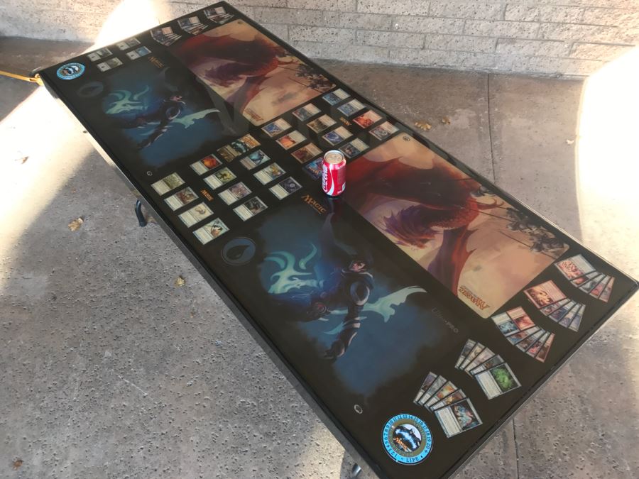 RARE Magic The Gathering Artifact Table Top Hand Made Limited Edition By Magazine Exchange Signed With Certificate On Underneath Of Table Table # 0011 Estimate $3,000 [Photo 17]