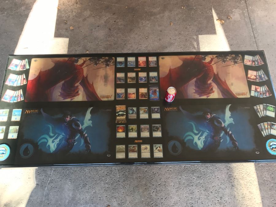 RARE Magic The Gathering Artifact Table Top Hand Made Limited Edition By Magazine Exchange Signed With Certificate On Underneath Of Table Table # 0011 Estimate $3,000 [Photo 9]