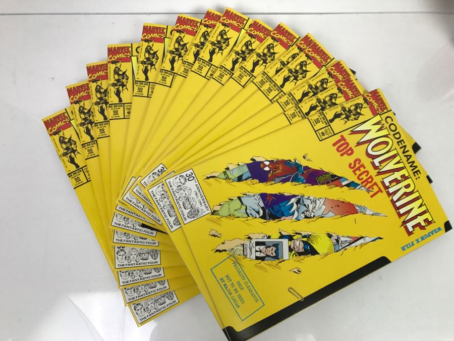 Collection Of (15) Marvel Comics Codename: Wolverine Top Secret #50 Each With Spider-Man 30th Anniversary Promotional Card Mint Condition [Photo 7]