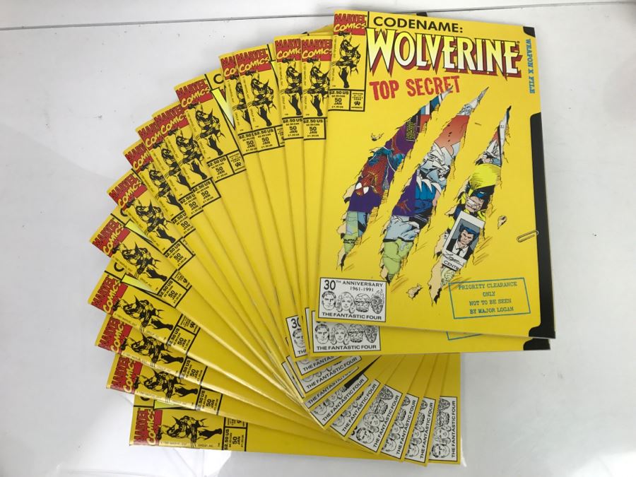 Collection Of (15) Marvel Comics Codename: Wolverine Top Secret #50 Each With Spider-Man 30th Anniversary Promotional Card Mint Condition [Photo 1]