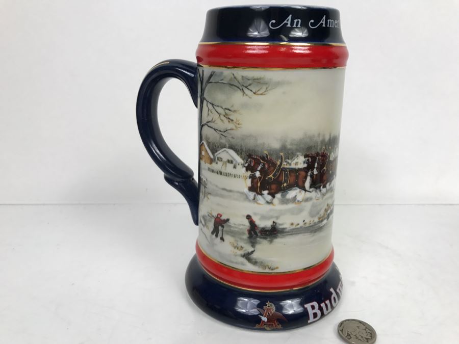 Set Of (2) Anheuser-Busch Beer Steins By Ceramarte 1990 And 1991 Artist Susan Sampson [Photo 8]