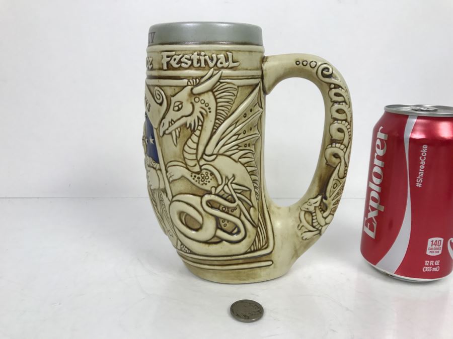 Texas Renaissance Festival Beer Stein By Ceramarte [Photo 5]