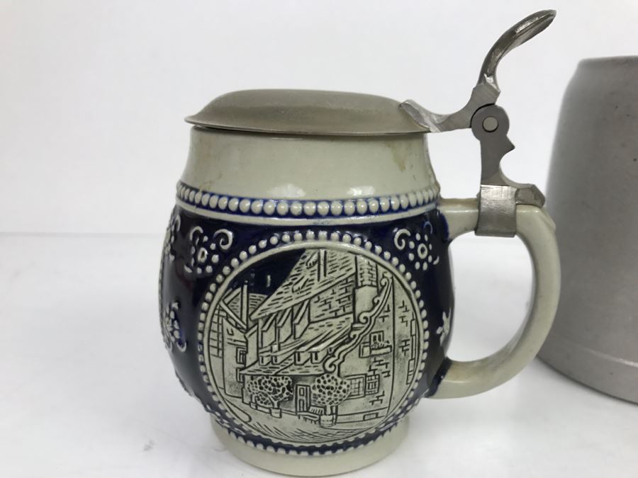 Set Of (3) German Beer Steins Mugs [Photo 10]