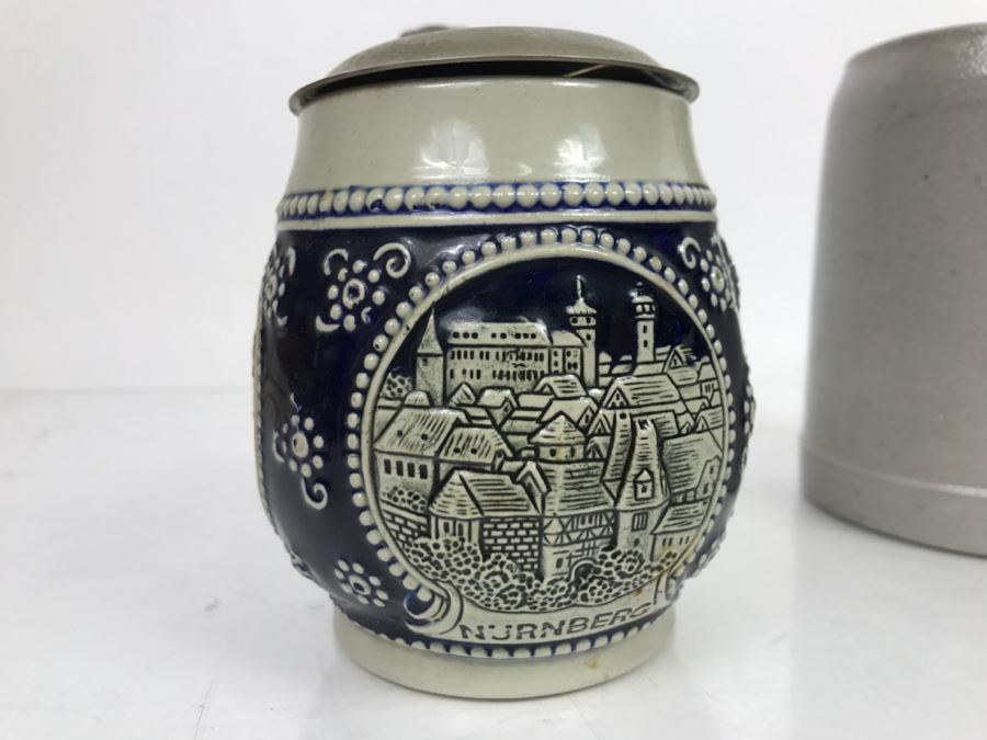 Set Of (3) German Beer Steins Mugs [Photo 12]