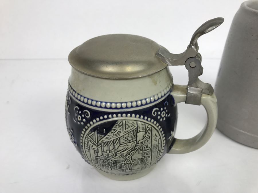 Set Of (3) German Beer Steins Mugs [Photo 11]