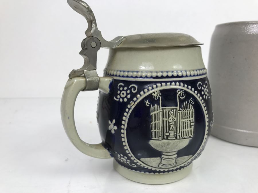 Set Of (3) German Beer Steins Mugs [Photo 13]