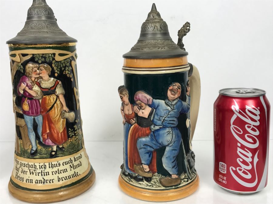 Set Of (3) German Beer Steins [Photo 11]