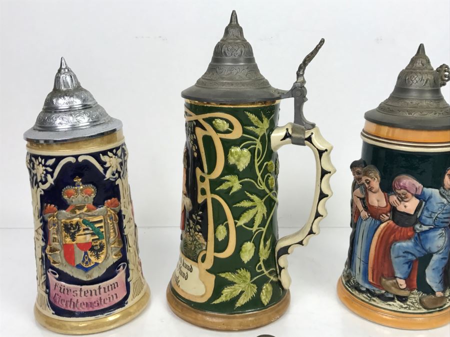 Set Of (3) German Beer Steins [Photo 6]