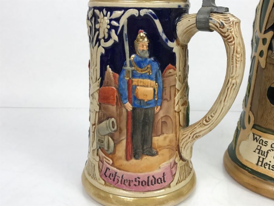 Set Of (3) German Beer Steins [Photo 23]