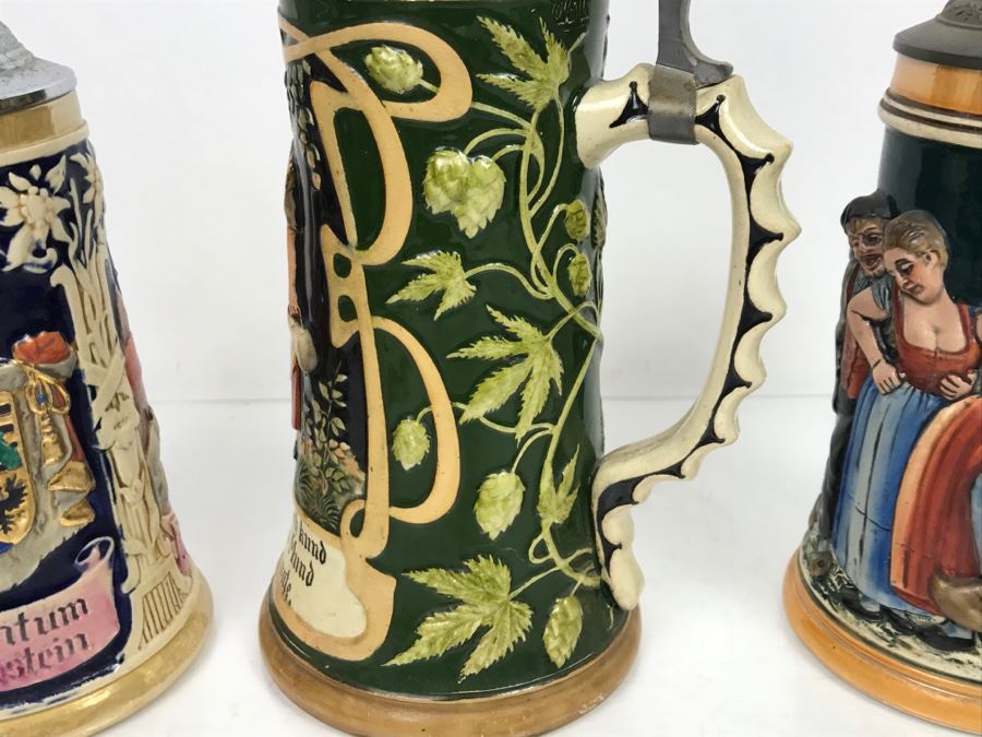 Set Of (3) German Beer Steins [Photo 7]