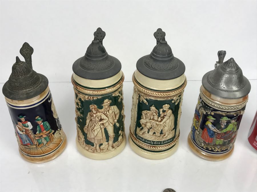 Set Of (4) German Beer Steins [Photo 7]