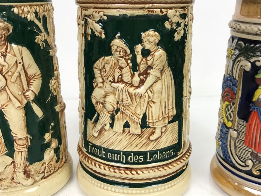 Set Of (4) German Beer Steins [Photo 4]