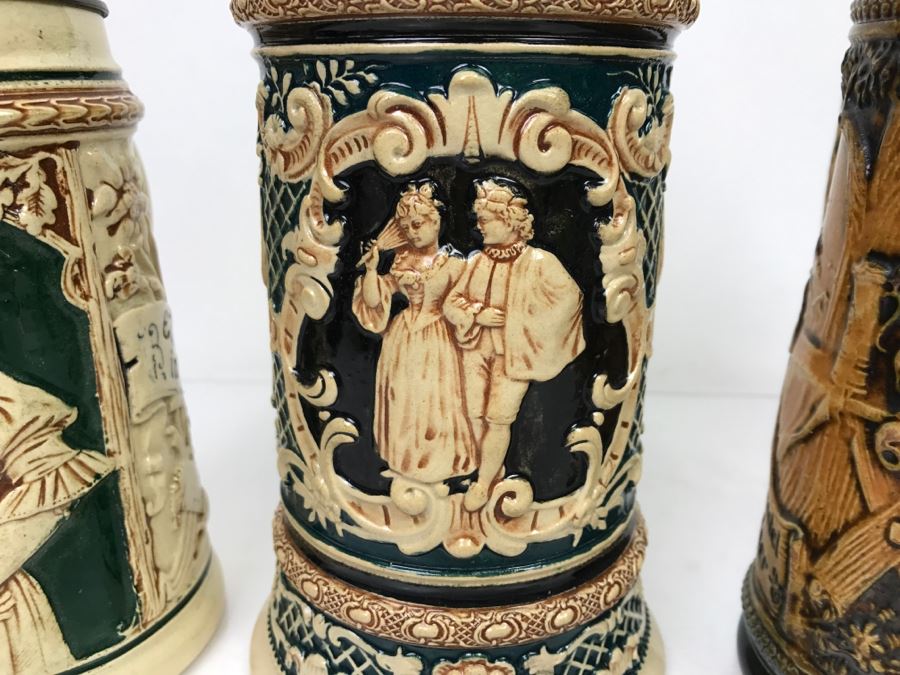 Set Of (4) German Beer Steins [Photo 4]