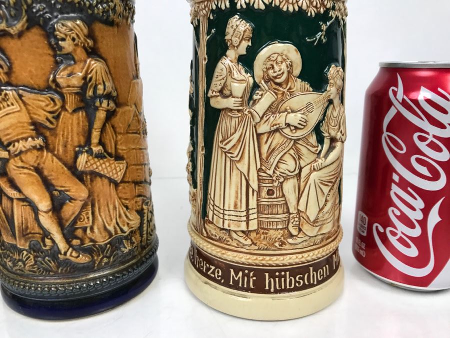 Set Of (4) German Beer Steins [Photo 9]