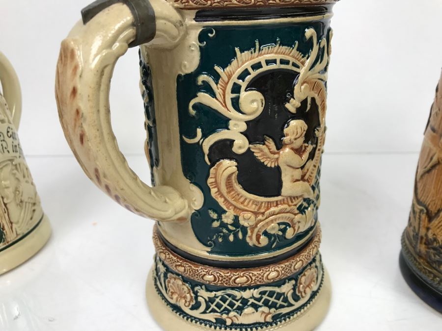 Set Of (4) German Beer Steins [Photo 16]