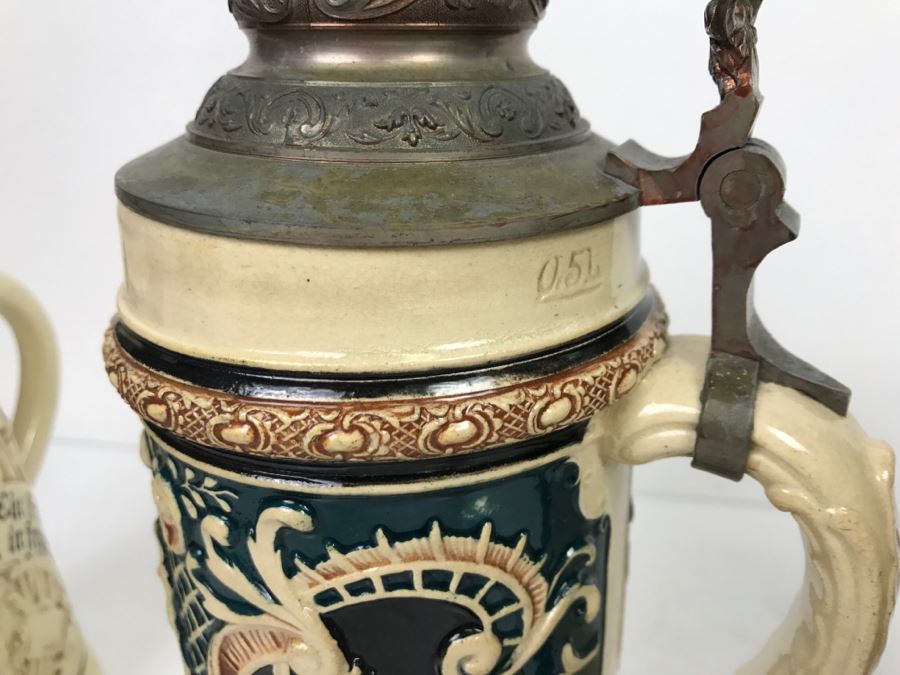 Set Of (4) German Beer Steins [Photo 14]