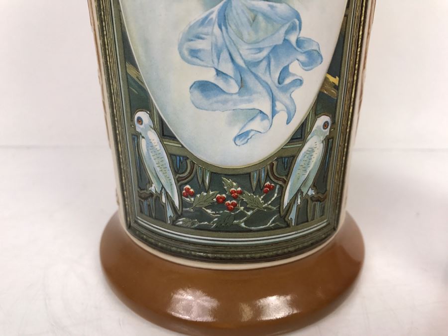 Vintage 2001 Anheuser-Busch Malt-Nutrine 1906 Calendar Series Winter Beer Stein Mug CS520 Limited Edition Ceramarte [Photo 5]