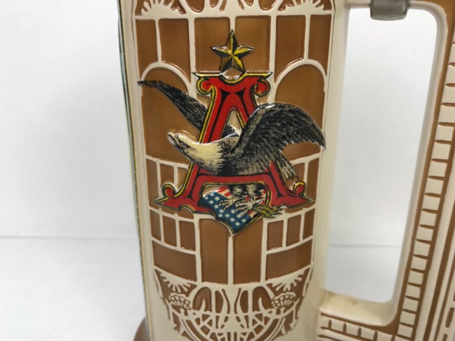 Vintage 2001 Anheuser-Busch Malt-Nutrine 1906 Calendar Series Winter Beer Stein Mug CS520 Limited Edition Ceramarte [Photo 12]