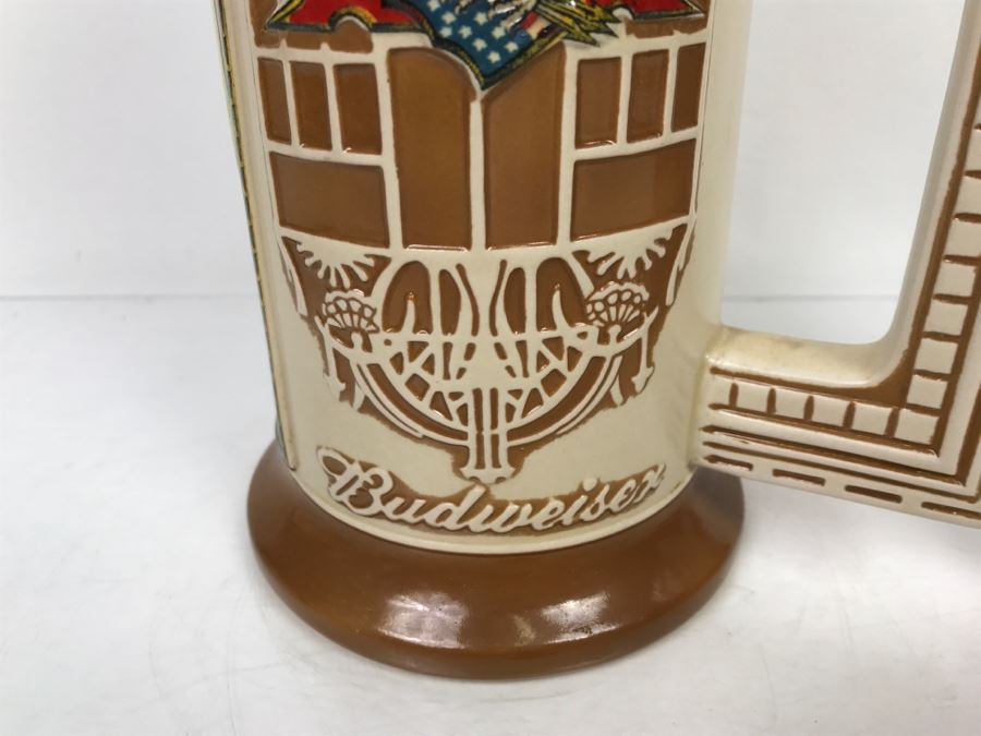 Vintage 2001 Anheuser-Busch Malt-Nutrine 1906 Calendar Series Winter Beer Stein Mug CS520 Limited Edition Ceramarte [Photo 13]