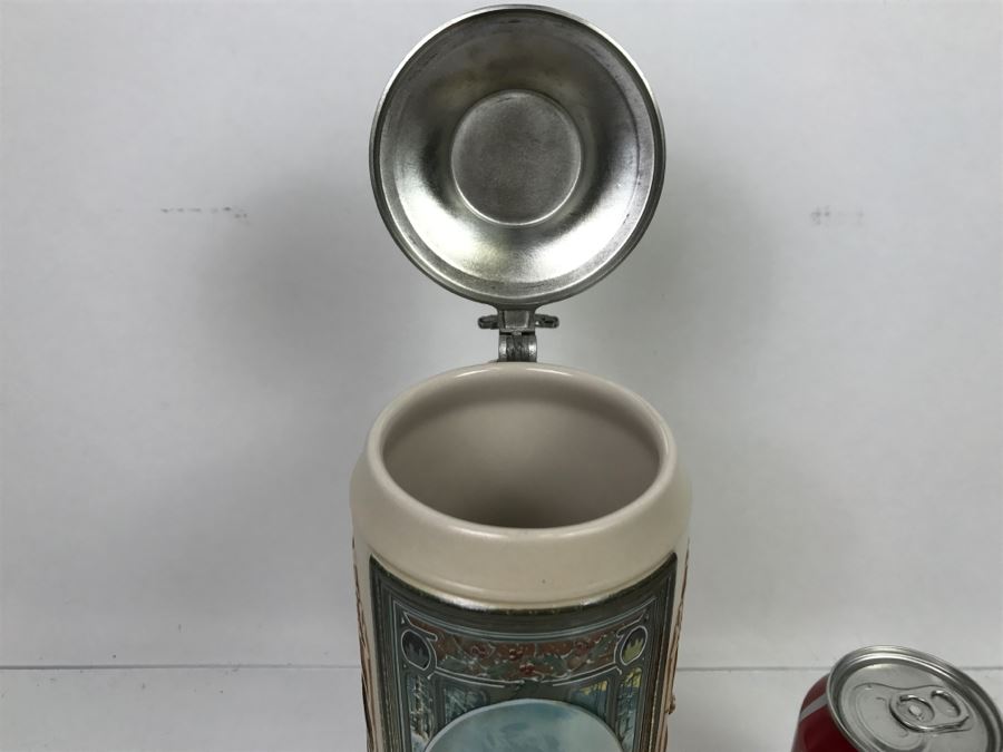 Vintage 2001 Anheuser-Busch Malt-Nutrine 1906 Calendar Series Winter Beer Stein Mug CS520 Limited Edition Ceramarte [Photo 14]