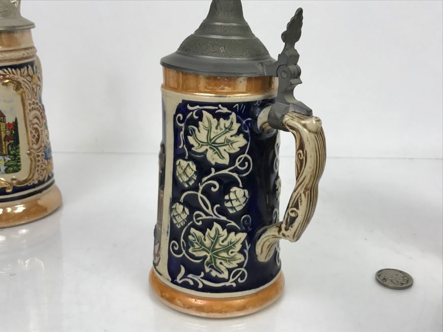 Set Of (5) German Beer Steins [Photo 22]