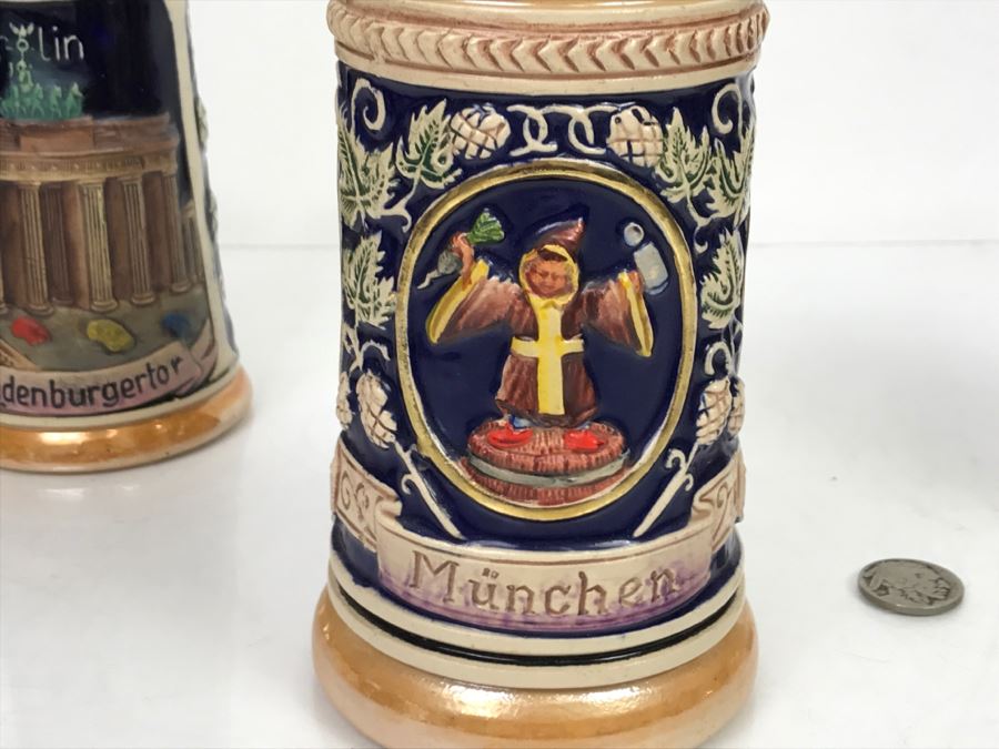 Set Of (5) German Beer Steins [Photo 16]
