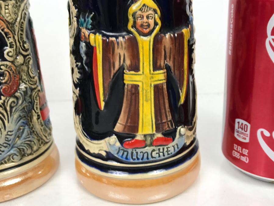 Set Of (5) German Beer Steins [Photo 3]