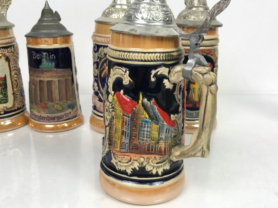 Set Of (5) German Beer Steins [Photo 8]