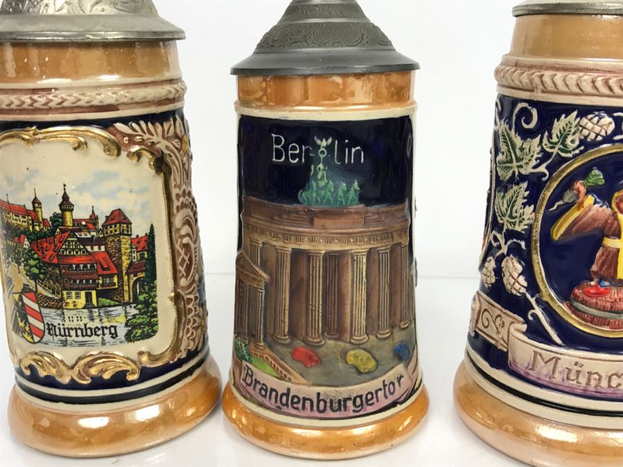 Set Of (5) German Beer Steins [Photo 6]