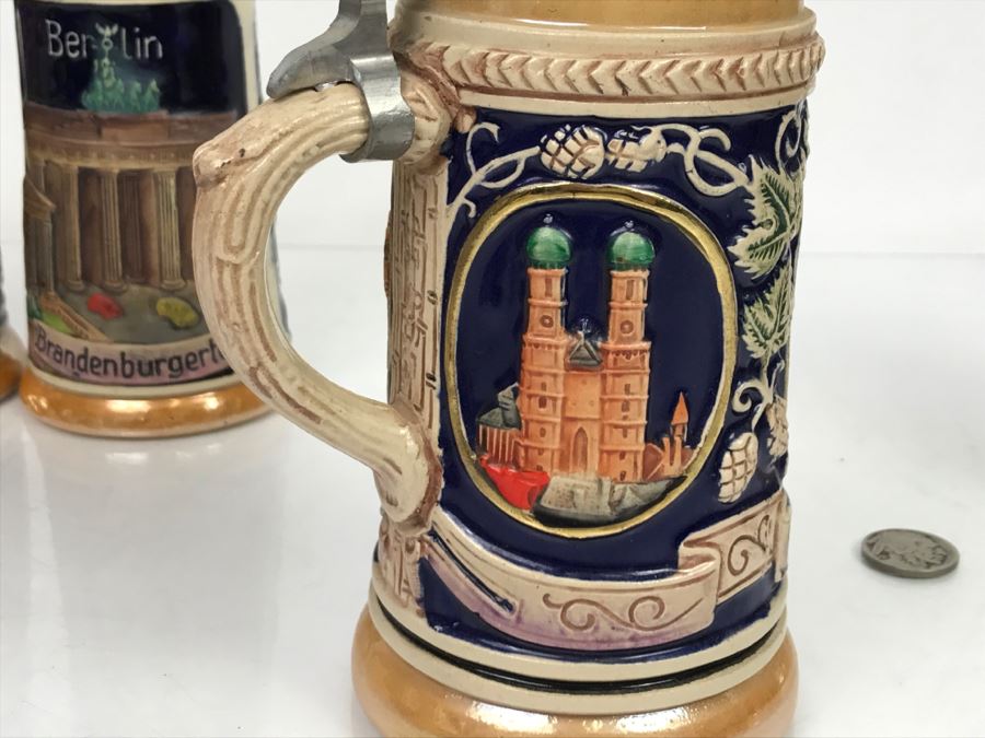 Set Of (5) German Beer Steins [Photo 18]