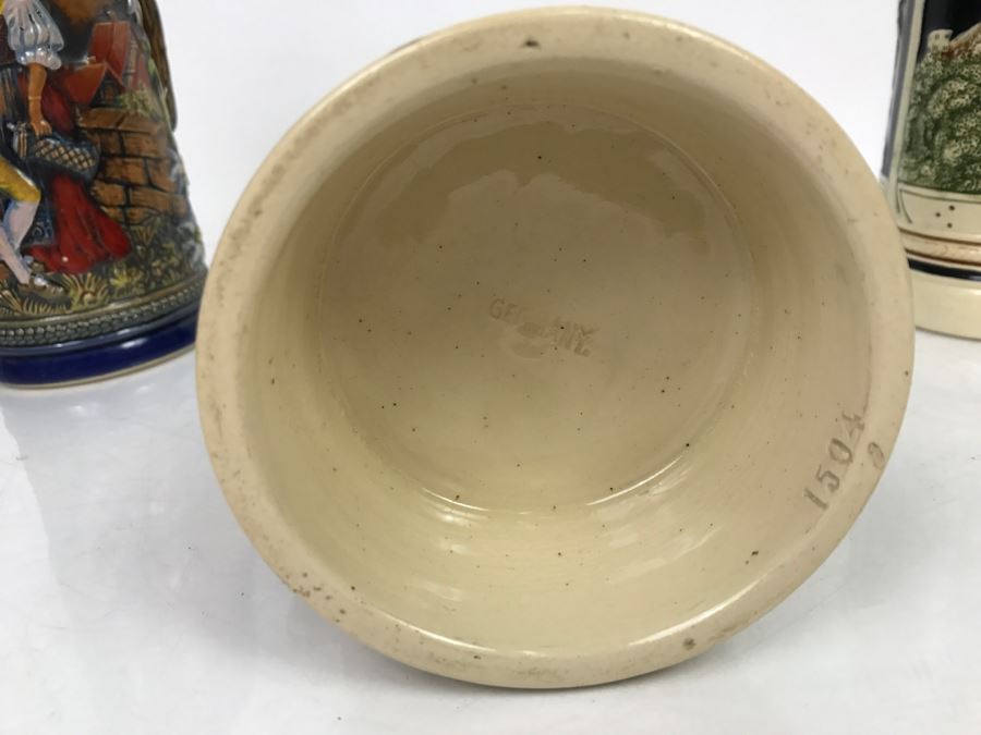 Set Of (4) German Beer Steins Mugs [Photo 15]